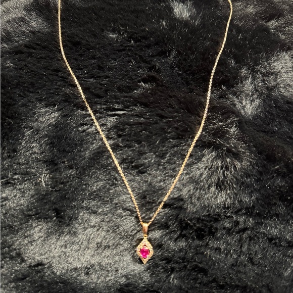 Le Vian .56ctw Pink Sapphire and Diamond Pendant 18.25" Necklace 14k Rose Gold - Picture 4 of 11